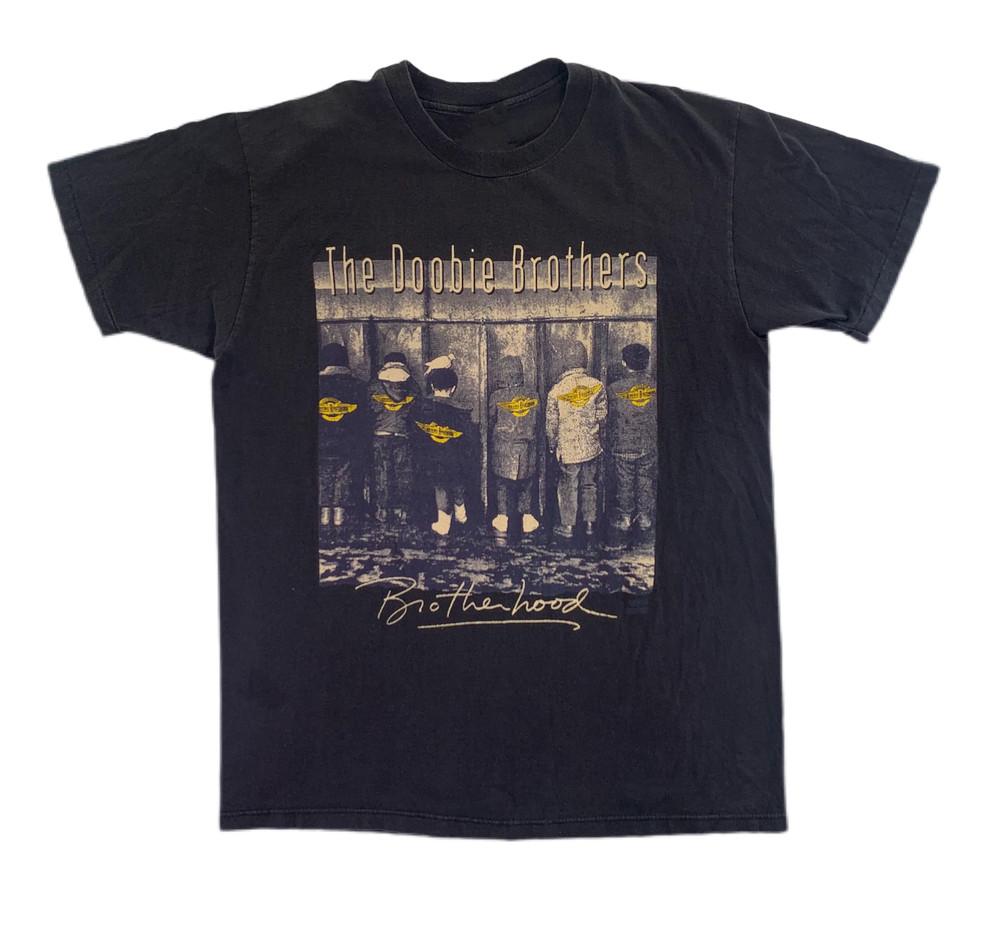 Vtg The Doobie Brothers Brotherhood Cotton Black Full Size Unisex Shirt Unisex T-Shirt XXXL
