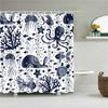 Fabric Shower Curtain Cute Cartoon Hippo Animals Dogs Cats Deer Bath Curtain Waterproof Polyester Bathroom Curtain With Hooks