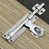 4.8 Inch Hardware Door Lock Stainless Steel Barrel Bolt Latch Padlock Clasp Set Brushed For Locking Door Window Drawer Cupboard