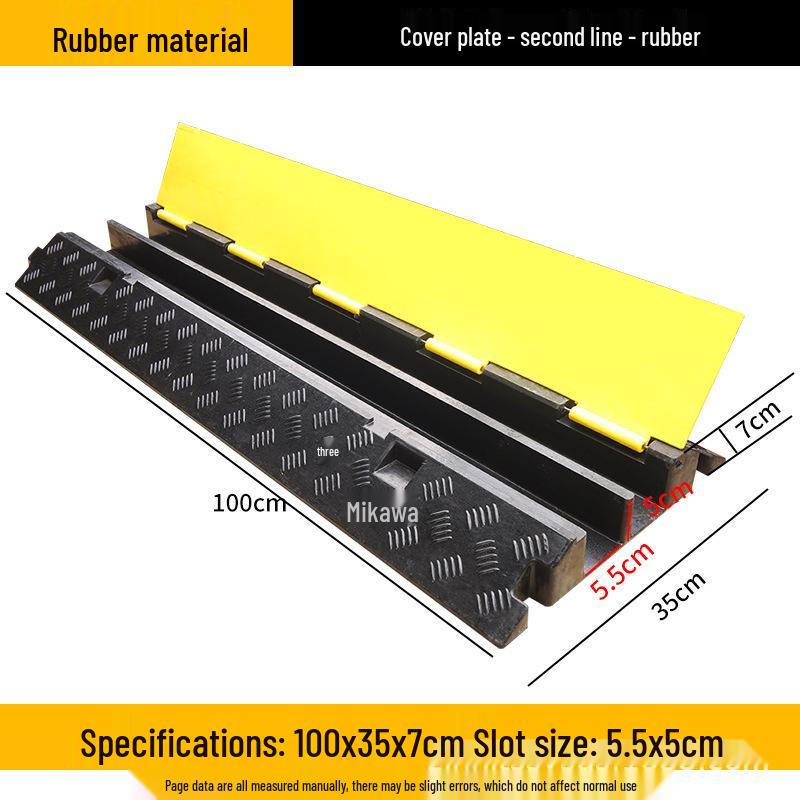 Rubber and Plastic Cable Protection Speed Bump