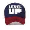 Men's Printed Cap Level Up Basic Streetwear Baseball Cap For Men Women Summer Breathable Sun Hat Adjustable Mesh Snapback Hats