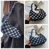 Schachbrett Kette Handtaschen Handhalter Schultertasche Leichtgewichtige Karomuster Unterarmtasche Mädchen