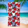 Serviette de Plage Microfibre Fraises Serviette de Bain Absorbante Fruits Légère Séchage Rapide Serviette de Piscine Parfaite pour Hommes et Femmes