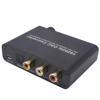 192KHz DAC Coaxial Optical To Analog Stereo  Compatible with Dolby DTS/AC-3 5.1CH