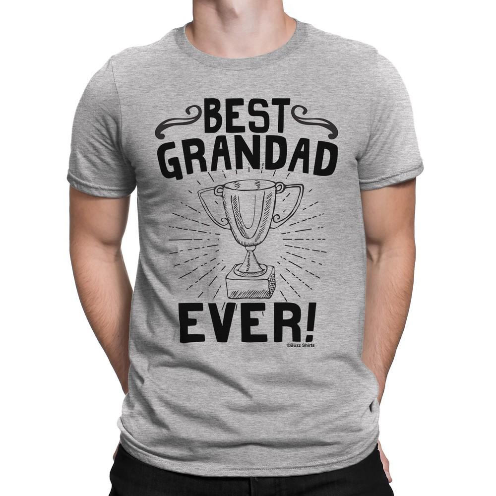 BEST GRANDAD EVER Mens Funny T-Shirt Grandfathers Christmas Eco Gift