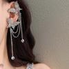 1 pair Luxury Rhinestone Butterfly Earrings Zinc Zinc Alloy Shiny Temperament Eardrops  Women