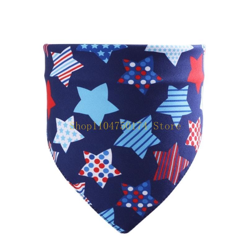Cats Costume Neck Scarf Pet Dog Independence Day US Flag Printed Pet Bandanas top sale