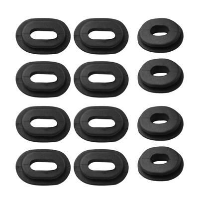 12 piezas de ojales de goma para cubiertas laterales de motocicleta, juntas de carenado para CG125, CB100, 550K, 550F, 750F, CB125S, XL, 100, 125 SL