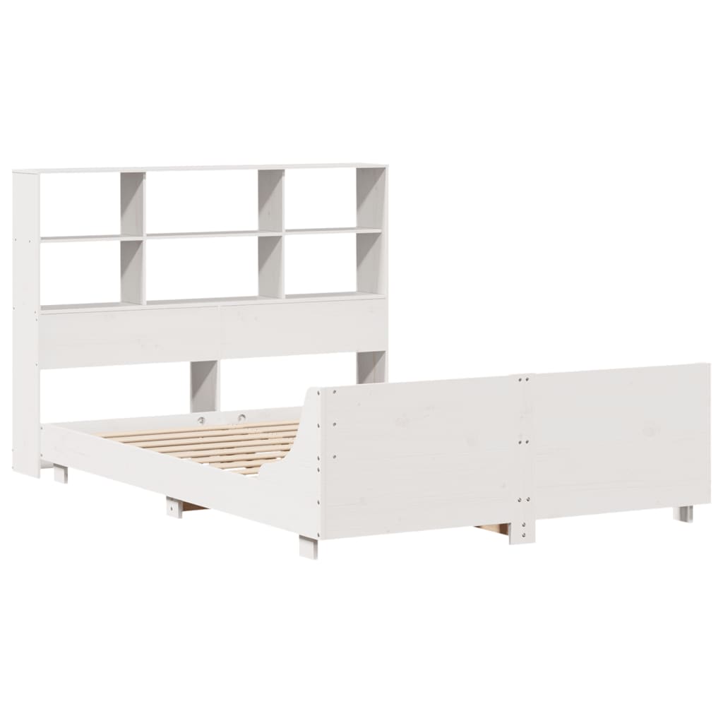 Vidaxl Rama Łóżka Bez Materaca, Biała, 160X200 Cm, Lite Drewno Sosnowe