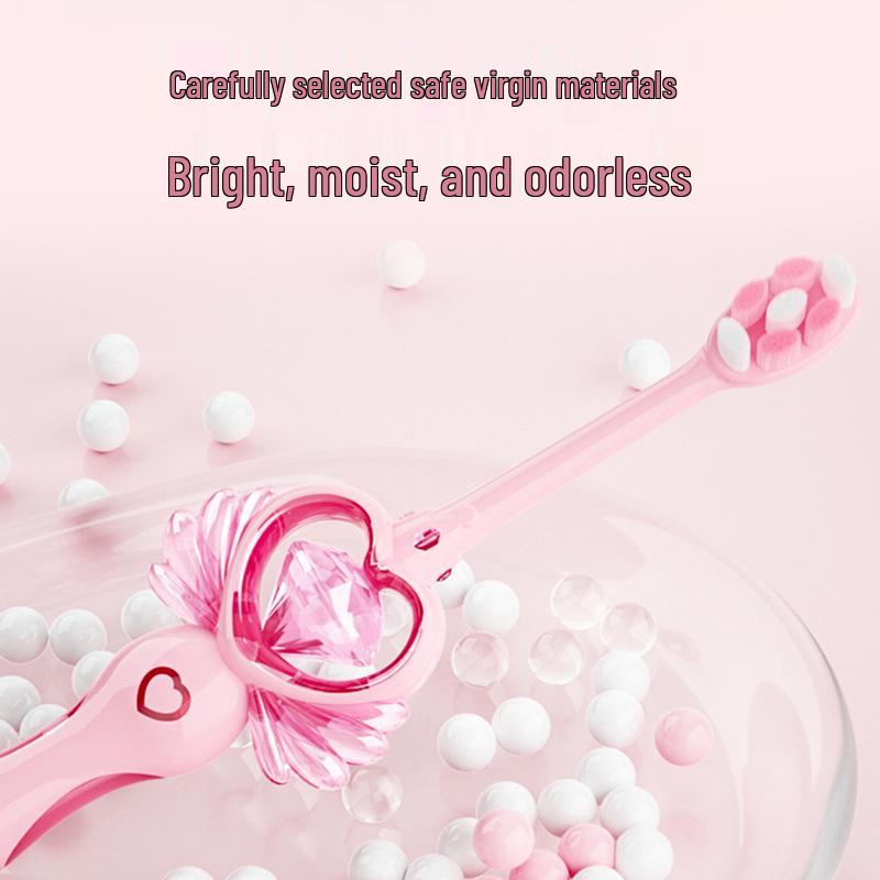 Magic Wand Toothbrush for Kids - Soft Bristles, Fairy Design, Three Colors, Individually Packaged