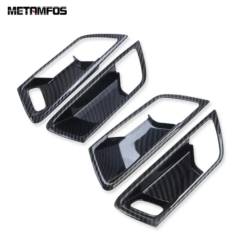 Interior Door Handle Bowl Cover Trim Sticker For Ford Kuga Escape     2024 Carbon Fiber Accessories Car Styling