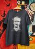 Vintage 00s Edgar Allan Poe American Writer Poet Literature Photo Tee T Shirt / Novelty Art / Vintage Poetry Art T Shirt Size XL