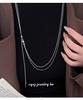 Cui Yan S925 Sterling Silber Doppellagige Runde Perle Koreanischer Stil Verstellbare Choker-Halskette für Damen