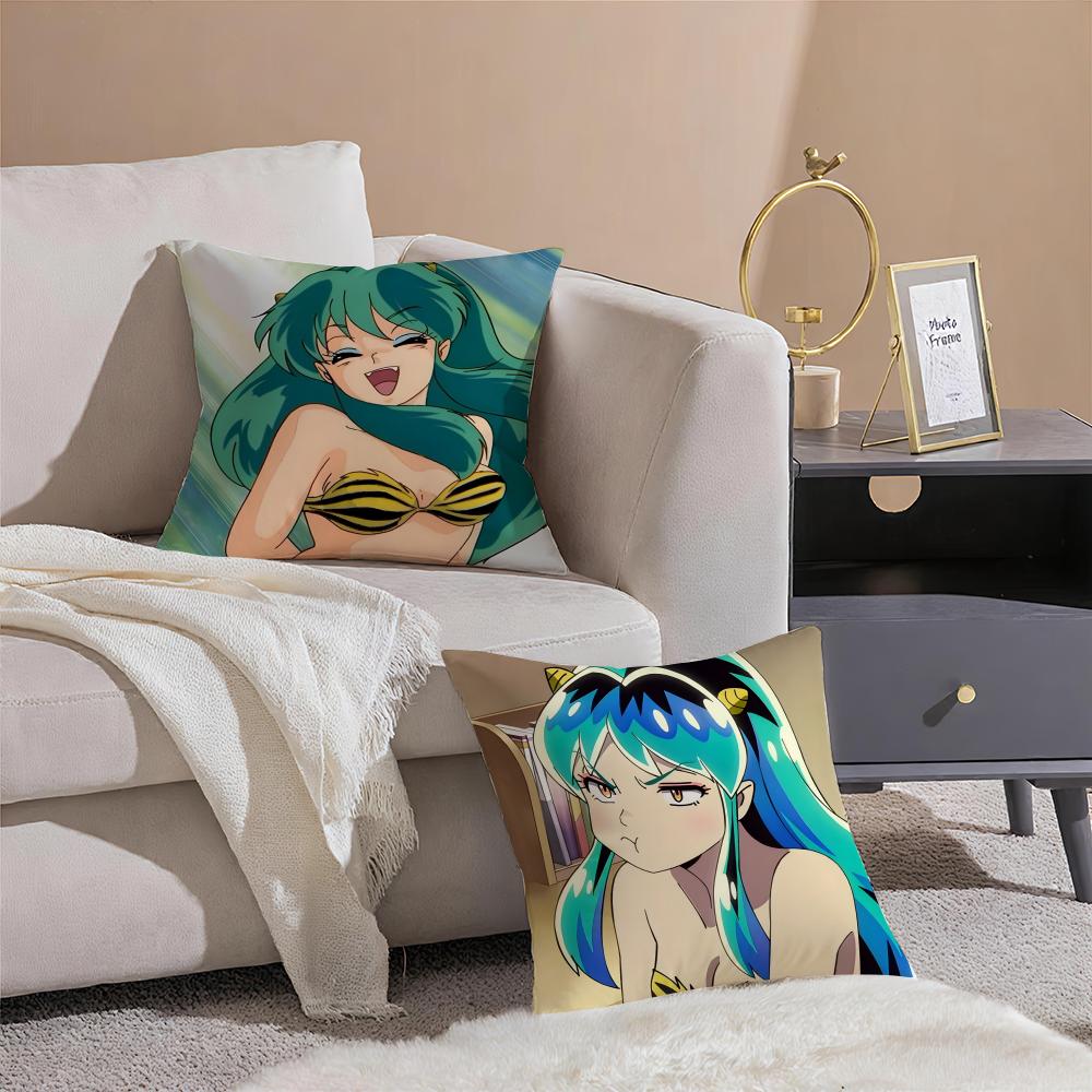 Anime Game UUruseiES YYatsuraS Cushion Cover Throw Pillow Cover Hidden Button Durable Polyester Chair Cushion