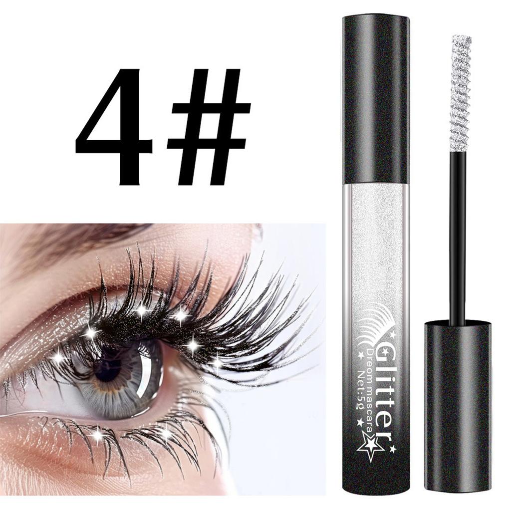 1 Stück Funkelnde Volumen-Mascara Glitzer Wimpern-Make-up für Länge & Schwung - Langanhaltende wasserfeste Formel für Party Hochzeit