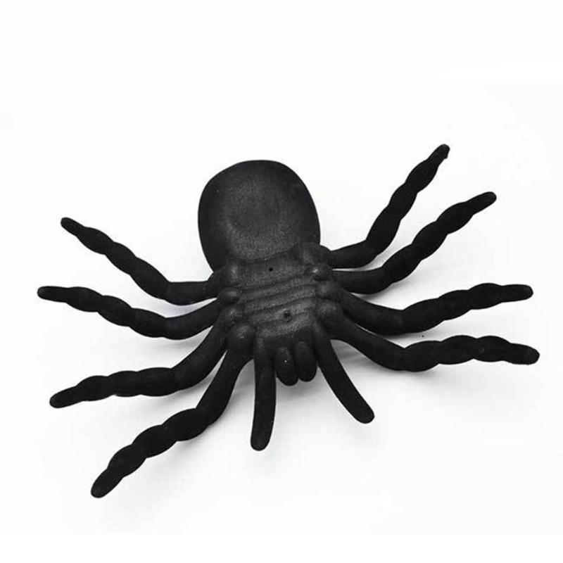 Fashoin Soft Sturdy Plastic Spiders Portable Accessory for Halloweens Gags Lifelikes Designs Easy to Use Decoration