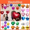 Solid Colour 18" Foil Balloons Heart Star Round Shape For Wedding Party Birthday