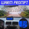 Solar Car Digital LCD Clock & Temperature Display Dashboard Clocks Backlight Electronic Screen Temperature Clock