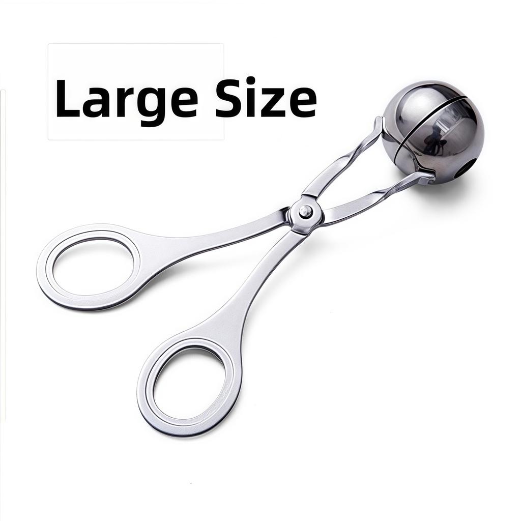 Meat Ball Maker Tool Stainless Steel Clip Round Rice Ball Shaper Spoon Meatball Making Kitchen Gadget for Fish Ball Cooking Tool
