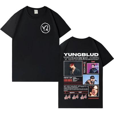 Singer Yungblud New Album Tour Tshrits Men Casual Loose Pure Cotton T Shrit Aesthetic Gothic Oversized Y2K Cozy Tshrit Hot Sale