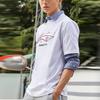 Li Ning Sports Fashion Series Logo Print Round Neck Casual T-Shirt Drop Shoulder Men Tops White AHSR543-6