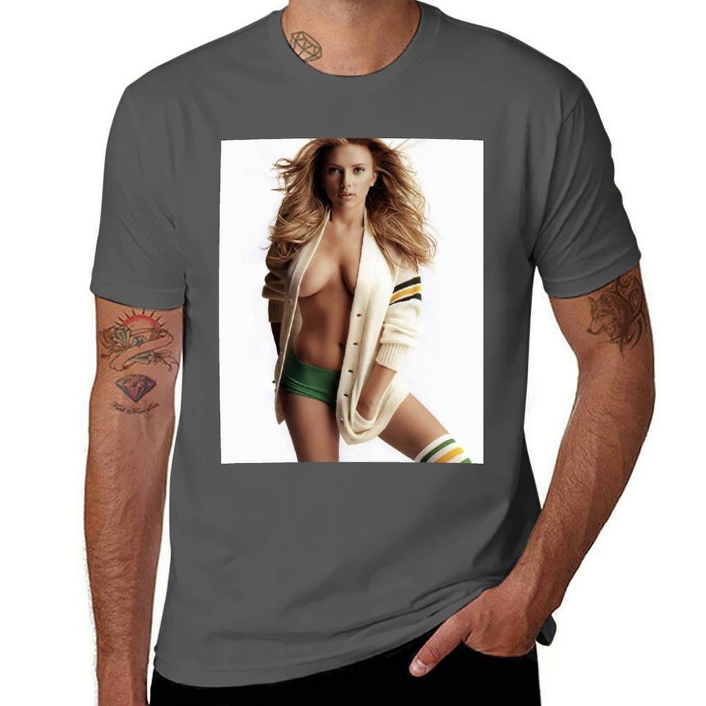 Het Scarlett T-shirt t-shirts för man pack vit man t-shirt bomull högkvalitativ t-shirt personlig T-shirt