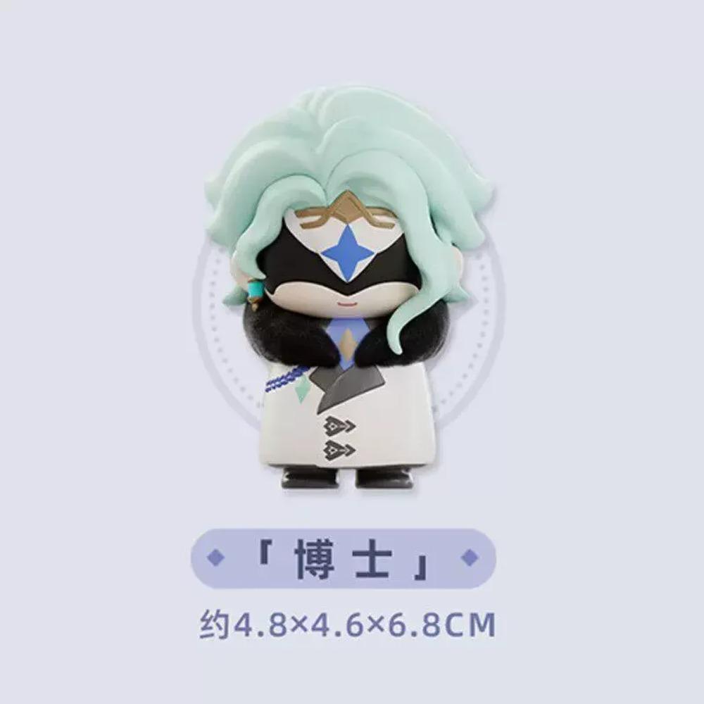 Genshin Impact Op Voorraad Fatui Harbingers Serie Blind Box Kawaii Trendy Q Versie Anime Figuur Collectie Desktop Verrassingscadeau