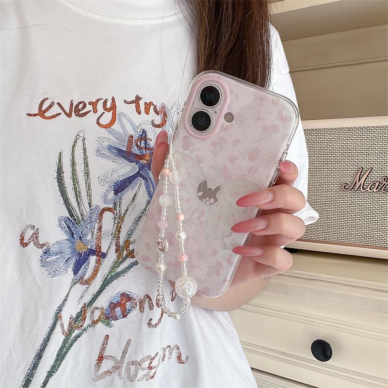Pink Rose Butterfly iPhone 16 Pro Max / 15 Pro Case