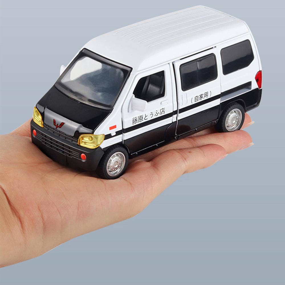 Modele de vehicule la scară 1/32 pentru litera inițială WULING Fan MPV Model metalic de mașină Sunete și lumină Trage înapoi Jucărie Cadou sofisticat