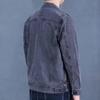 Giacca di Jeans Nera alla Moda da Uomo, Primavera 2023 – Stile Coreano, Cappotto con Revers Resistente all'Usura