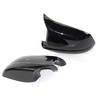 Rearview Mirror Covers for Bmw 5 Series F10 F11 Lci 2010-2013 Caps Replacement Side Rear-View Carbon Fiber Gloss Black