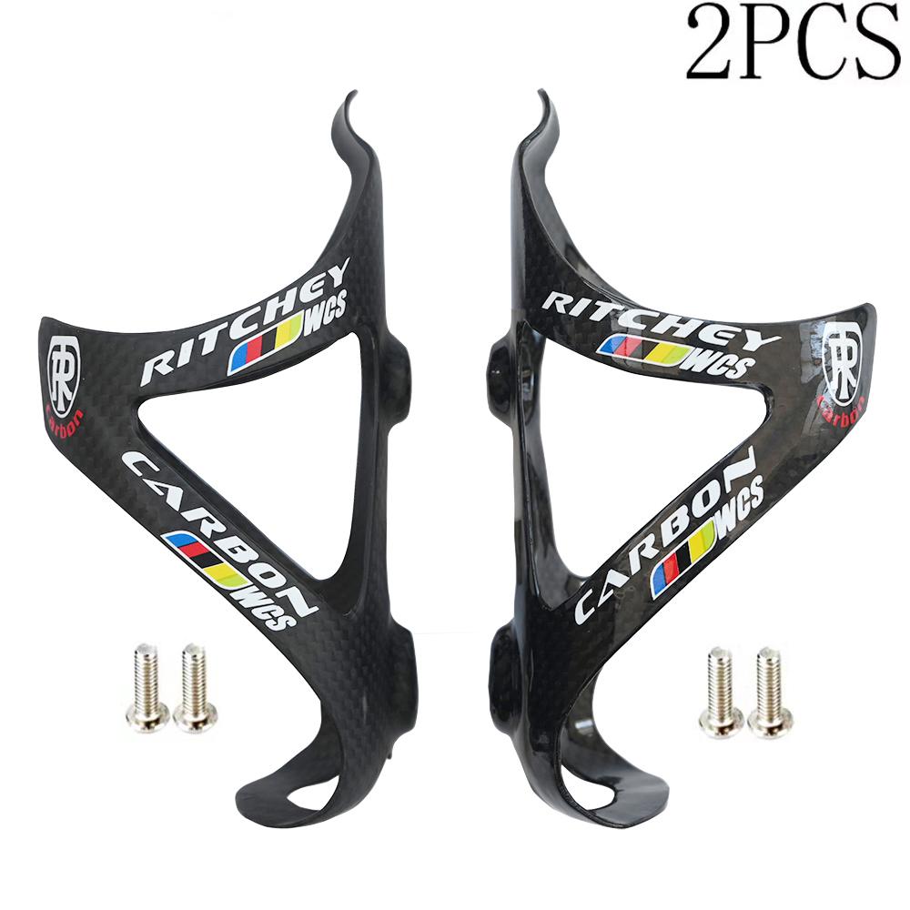 2PCS Full Carbon Fiber Bicycle Water Bottle Cage MTB Road Bike Bottle Holder Ultra Light Cycle Equipment Matte/Gloss 6