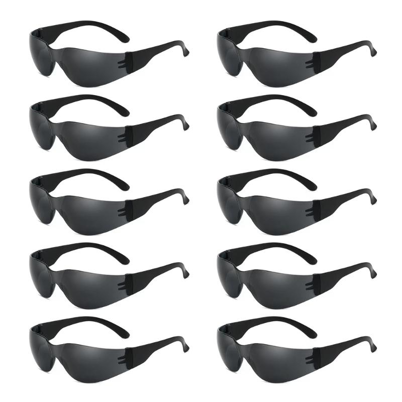 10Pcs Kid Clear Safety Glasses Protective Eyewear Impact Resistant Science Safety Goggles Spectacles Eyewear Enduring