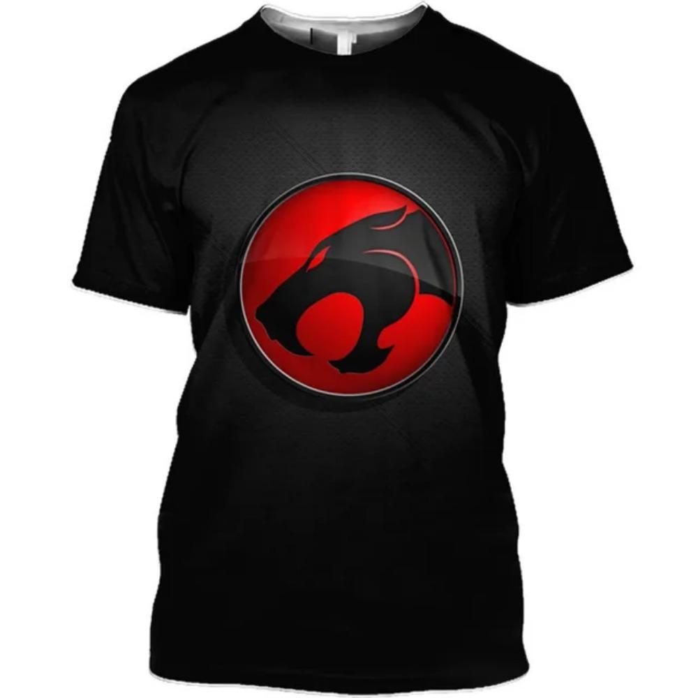 2026 Sommer Anime T-Shirt Thundercats 3D-Druck Herren Damen Mode Übergroß Kinder Junge Kawaii T-Shirts Tops Mädchen Herrenbekleidung