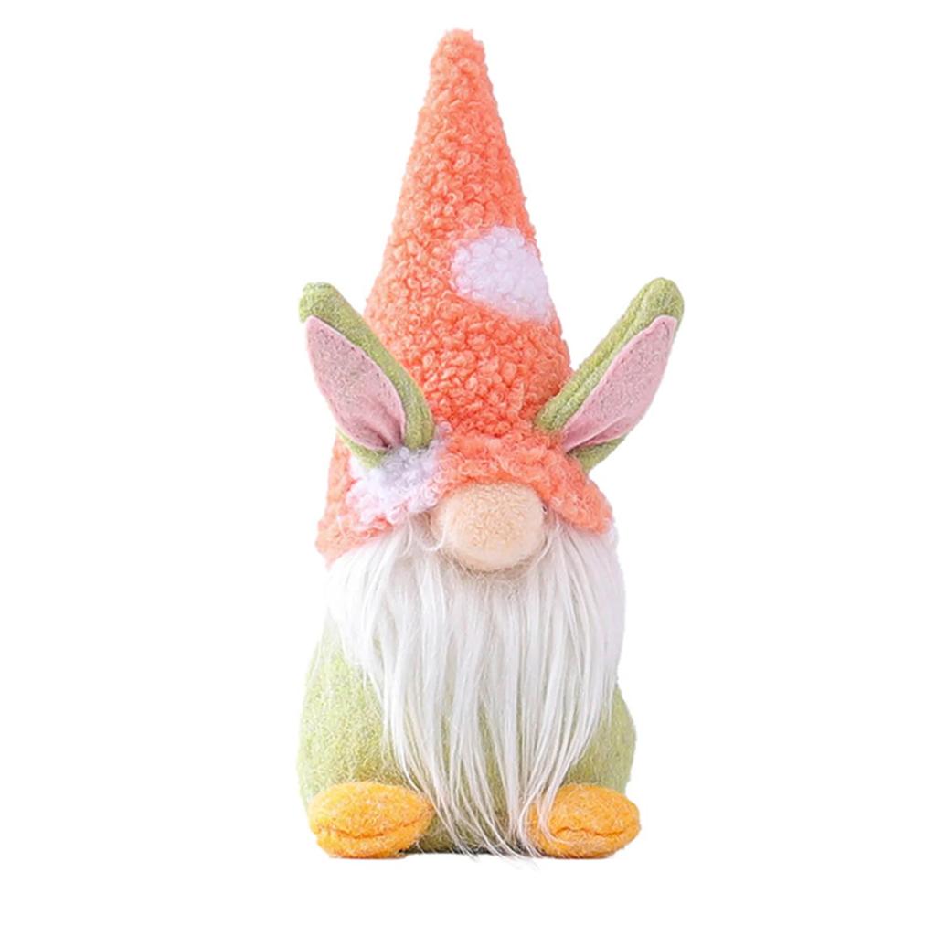 2023 Lindo conejito de Pascua gnomo decoración poste de pie regalo ideal para familiares amigos niños peluche suave hecho a mano