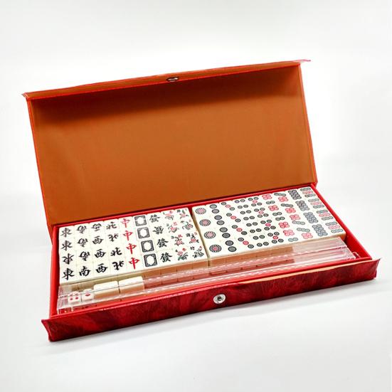 1 Set Mini Mahjong Leicht Tragbar Mini Mahjong Spielset Klassisch
