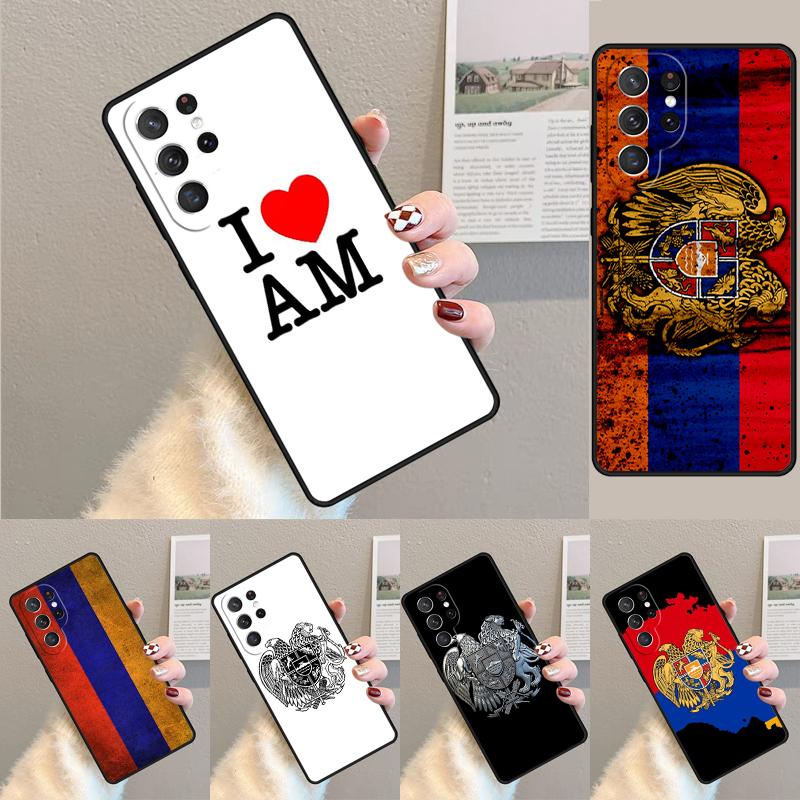 Armenia Albania Russia Emblem Phone Case for Samsung Galaxy Note 10 Pro S26 Ultra S23 S24 FE S25 S21 S22 PLUS Shockproof Cover