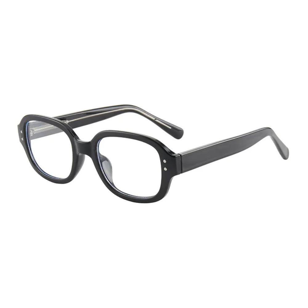 Retro Red Reading Glasses Coarse Frame Myopia Glasses Women's Fashion Glasses 0 To -3.5