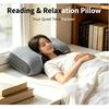Grey Soybean Fiber Cervical Pillow 2Pcs Ergonomic Neck Support Cushion Relieve Neck Discomfort for Home Use