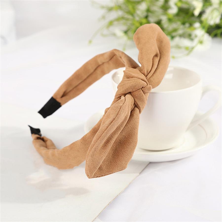 New Rabbit Ears Headband Hoop Wide Colorful Ladies Bow Elegant Party Daily Life Accessories Girls Hairstyle Tools Hair Care