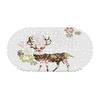 Flower Shadow Elk Picture Balcony Bathroom Mat Hydrophobic Non-Slip Door Mat Swimming Pool Public Places Non-Slip Floor Mat