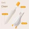 Adorable Duck 2-in-1 Hair Cleaning Clip and Shovel Set, ABS Plastic, Manual, No Batteries Required, for Bathroom Drainage and Dusting Suitable