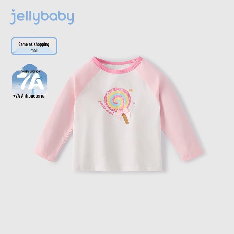 JELLYBABY Girls Lollipop Color Block Long Sleeve T-Shirt 110