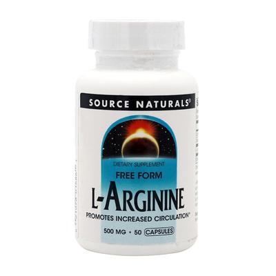 L-Arginine 500 Mg, 50 Capsules