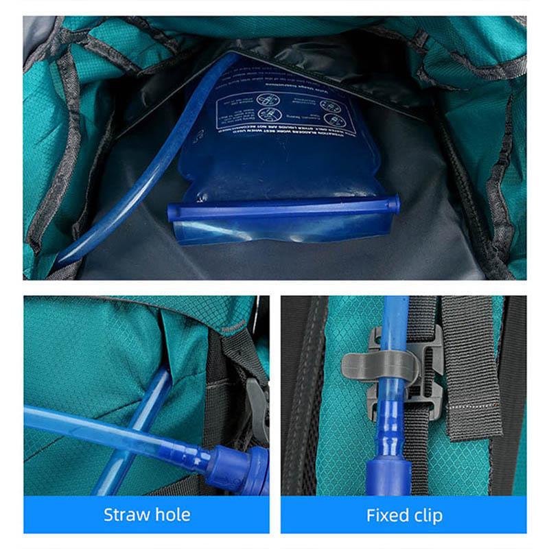 60L Camping Backpack Large Capacity Men Outdoor Sports Climbing Bag Waterproof Mountaineering Hiking Cycling Trekking Rucksack