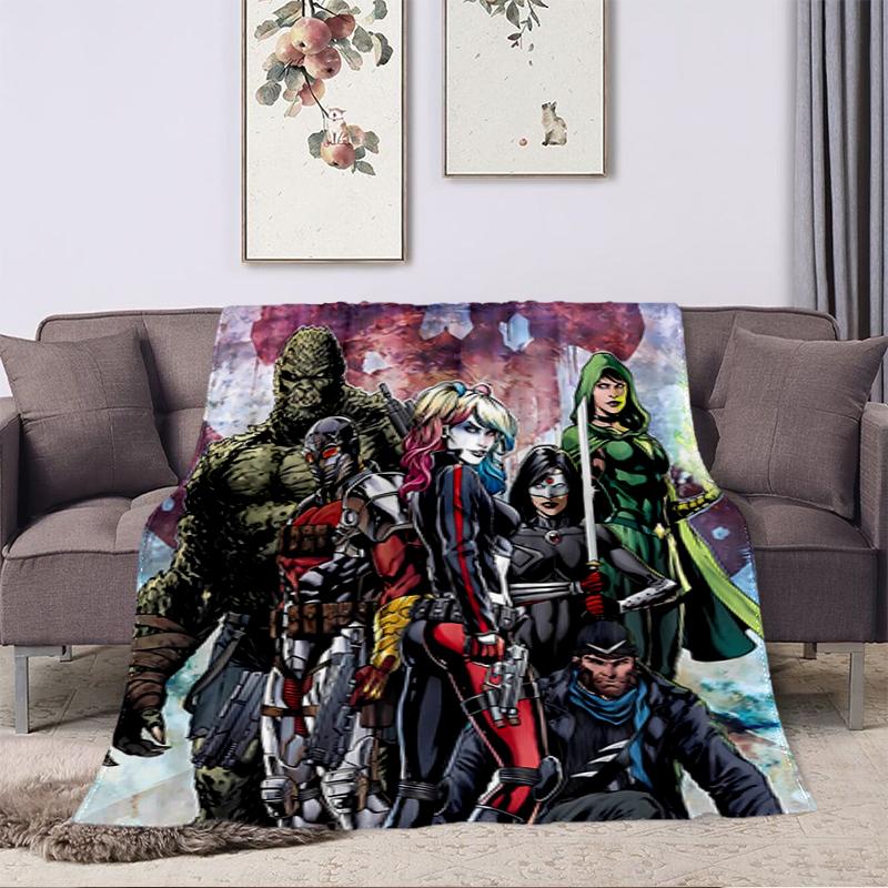 1 Stück Decke mit Horrorfilm-Thema, Ganzjahres-Leichtgewicht für Zuhause, Büro, Outdoor-Nickerchen, Multifunktionale Decke, Halloween-Geschenke