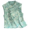 2025 Women's Red Frog Button Sleeveless Camisole