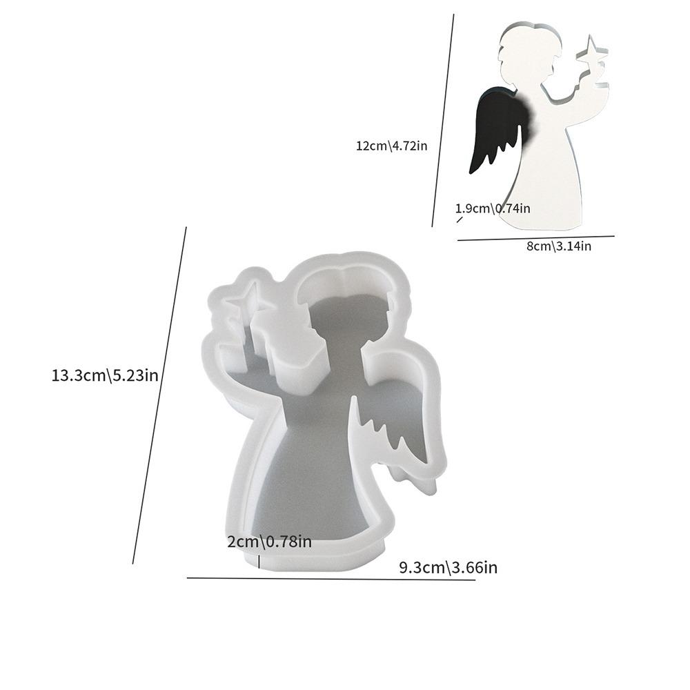 

Silicone Resin Candle Mold Elk Snowflake Ornament Mould Transparent Candle Making Kit E