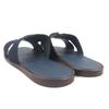 Makellose HERMES Sandalen Izmir H-Logo Slide Indigo-Marine-Denim Herren 43 Gebraucht