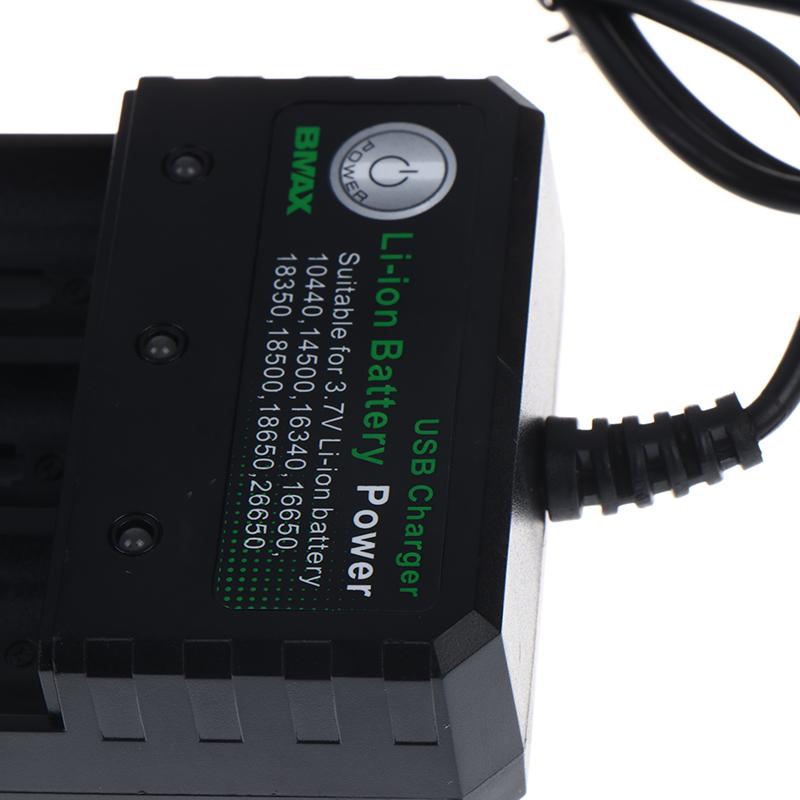 3 Slots 18650 Li-Ion Battery Charger Usb Charger Adapter Rechargeable Li-Ion Battery Charger For 18650 Battery